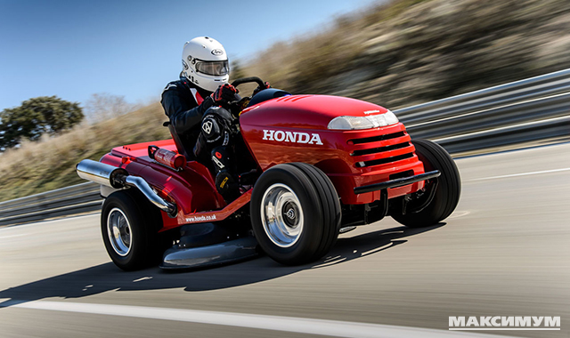 Honda 1000 cc 109 HP Mean Mower — самая быстрая газонокосилка в мире