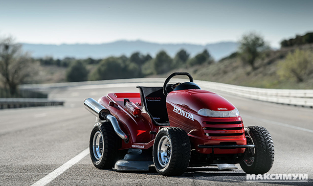 Honda 1000 cc 109 HP Mean Mower — самая быстрая газонокосилка в мире